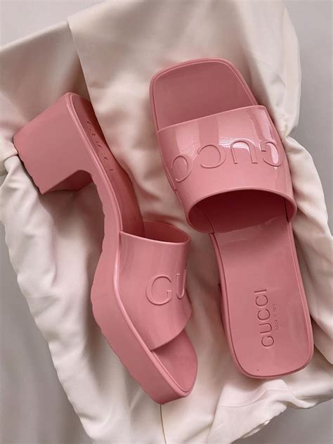 gucci sandal pink|gucci pink sandal heel.